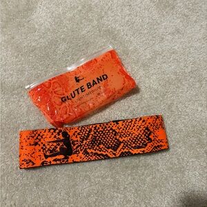 Orange and Black Glute Band